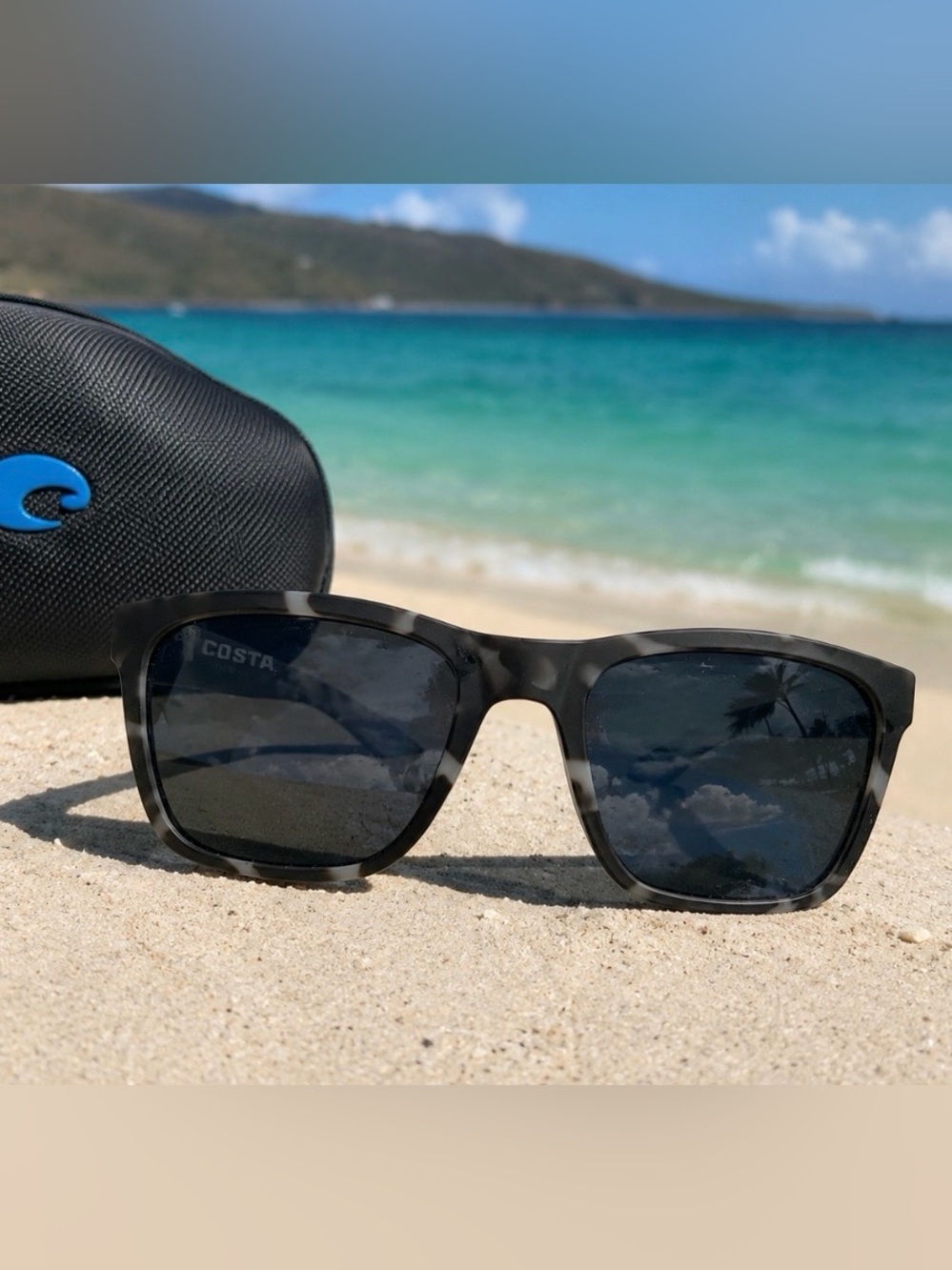 Costa Del Mar Panga PAG 256 Polarized Sunglasses Matte Gray Tortoise 580P